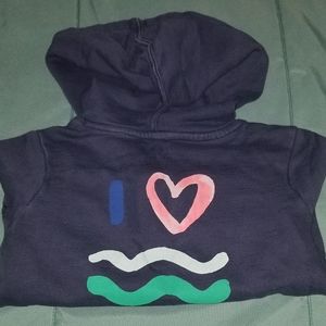 Gymboree XXS(3) kid girl graphic hoodie